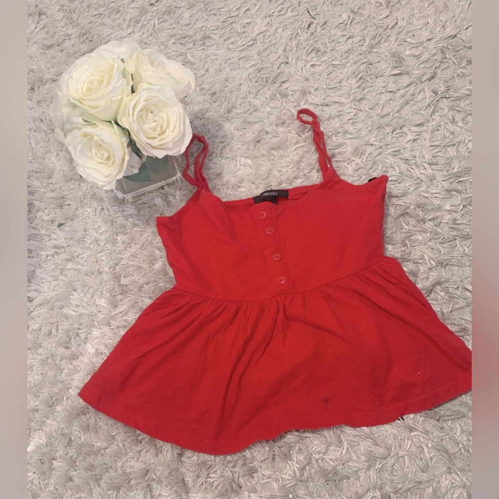 Forever 21 red tank top!♥️